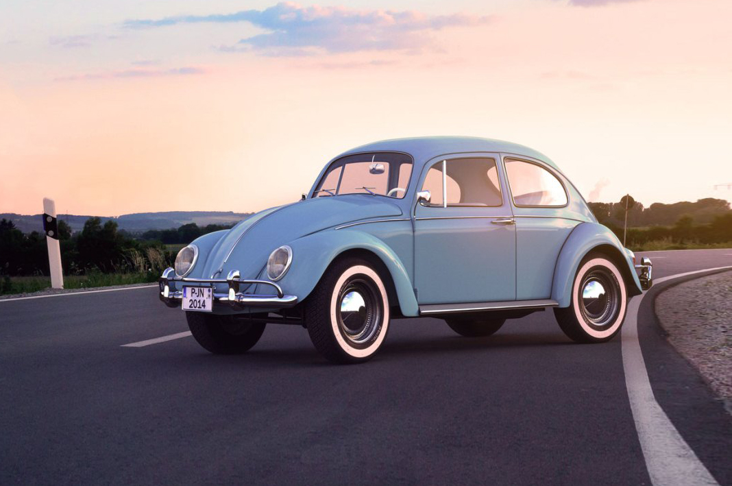 Mô hình xe cổ Volkswagen Beetle 1967 tỷ lệ 118 Đen